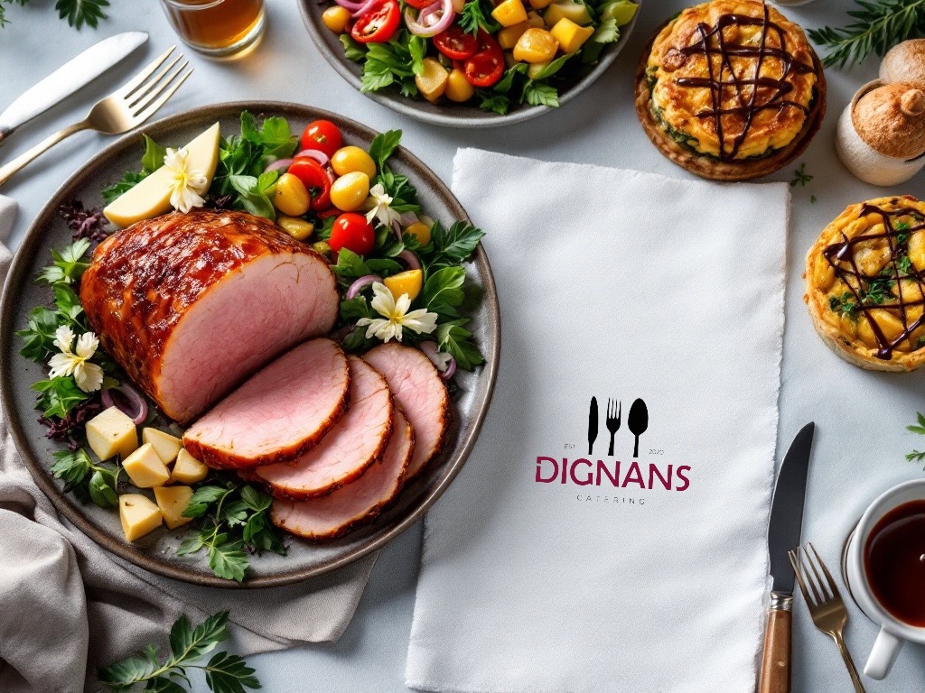 images/roasted-ham-napkin-with-dignans-logo